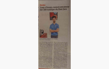 Tomy D’Amato, nouvel entraîneur du Club nautique du Haut Jura